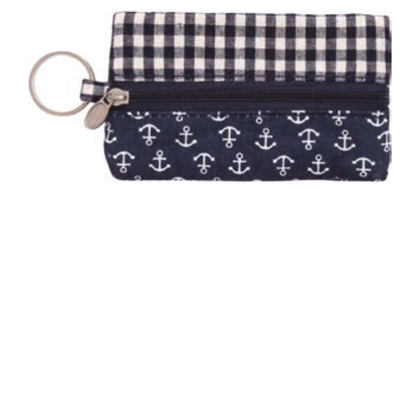 Patchwork Schlüsseletui 001 (navy)