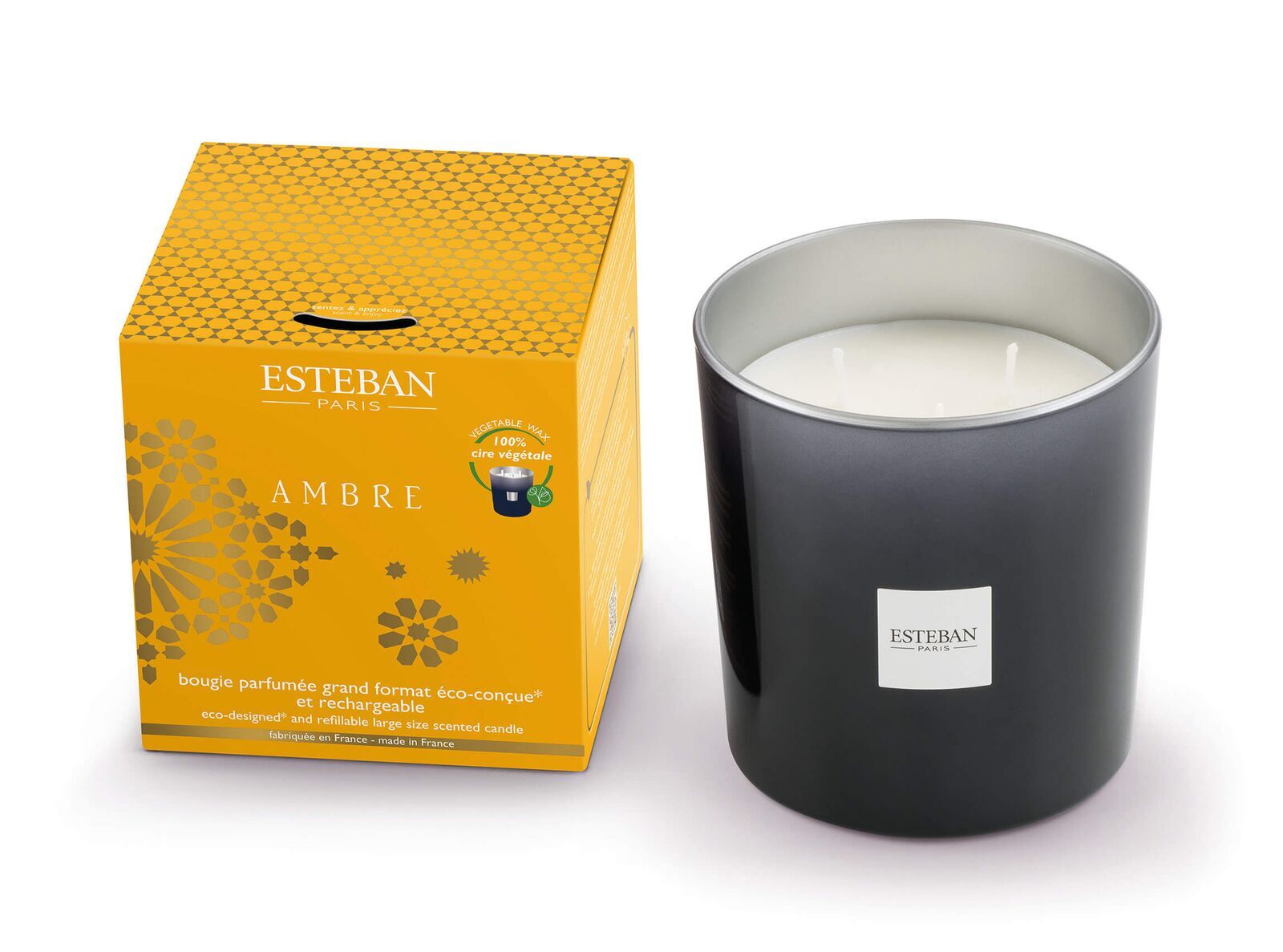 Ambre Duftkerze 450g Pokal