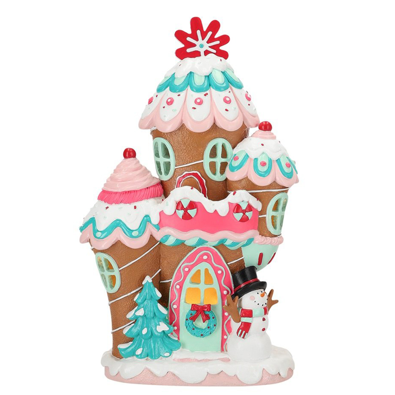 Gingerbread House Snowman LED 42cm Gingerbread House Snowman LED 42cm