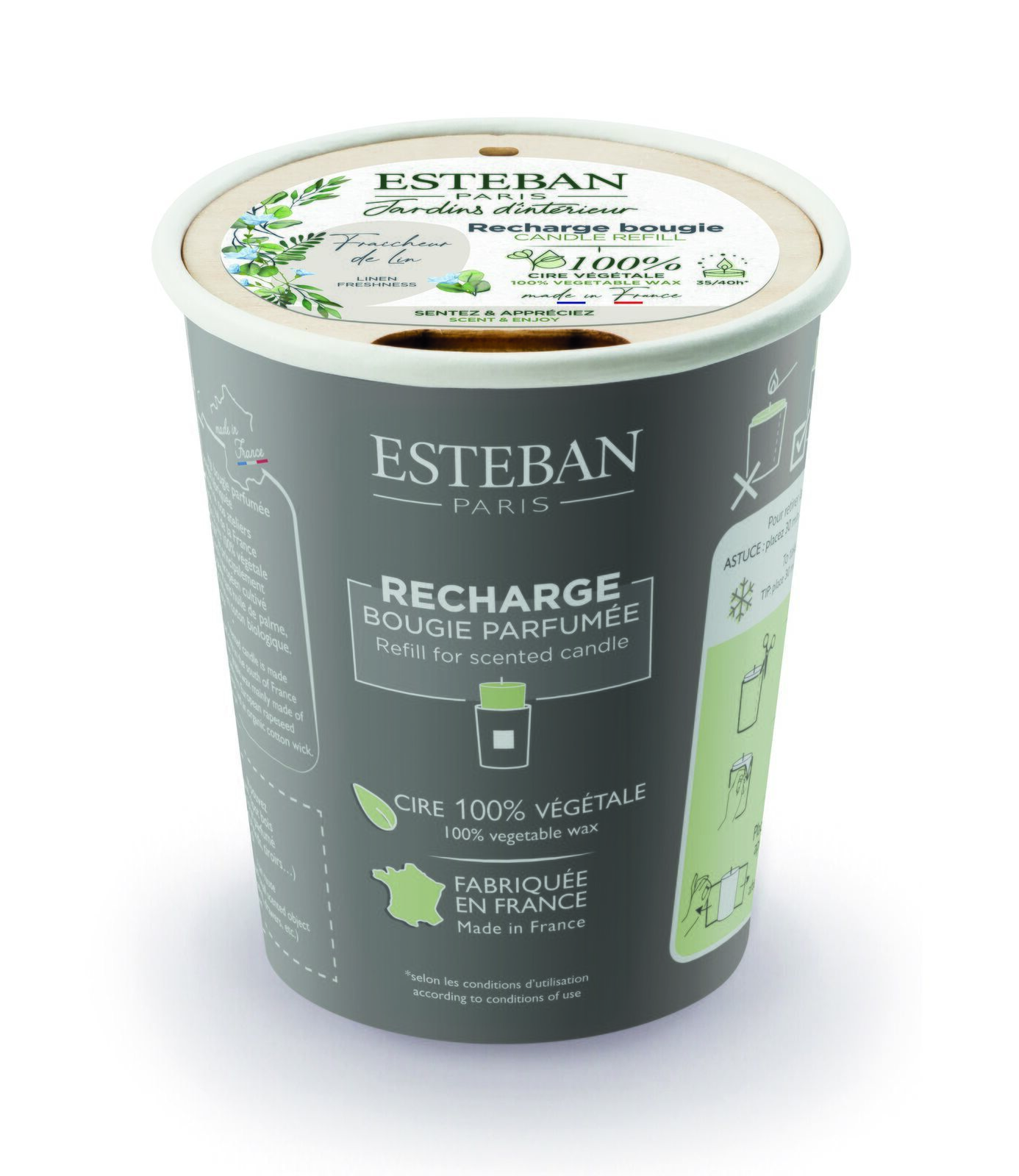 BFL-005_1 Leinenfrische Nachfüller für Duftkerze 180g