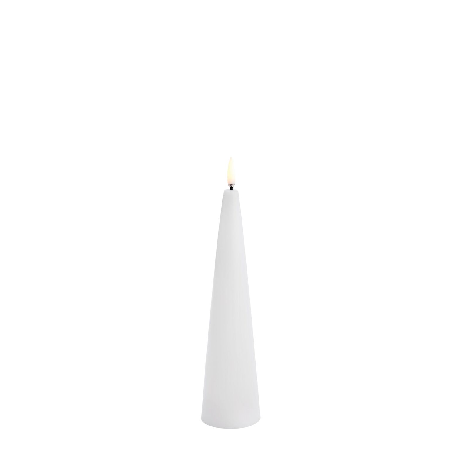 Uyuni-UL-CO-NW06021-Cone-Candle-large Uyuni LED Cone Candle 21,5 cm nordic white