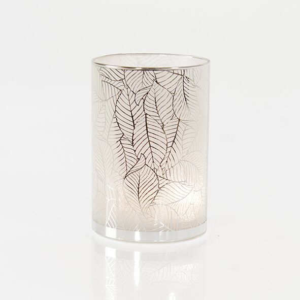 736995 Lichtsäule LED Blattdesign L weiß