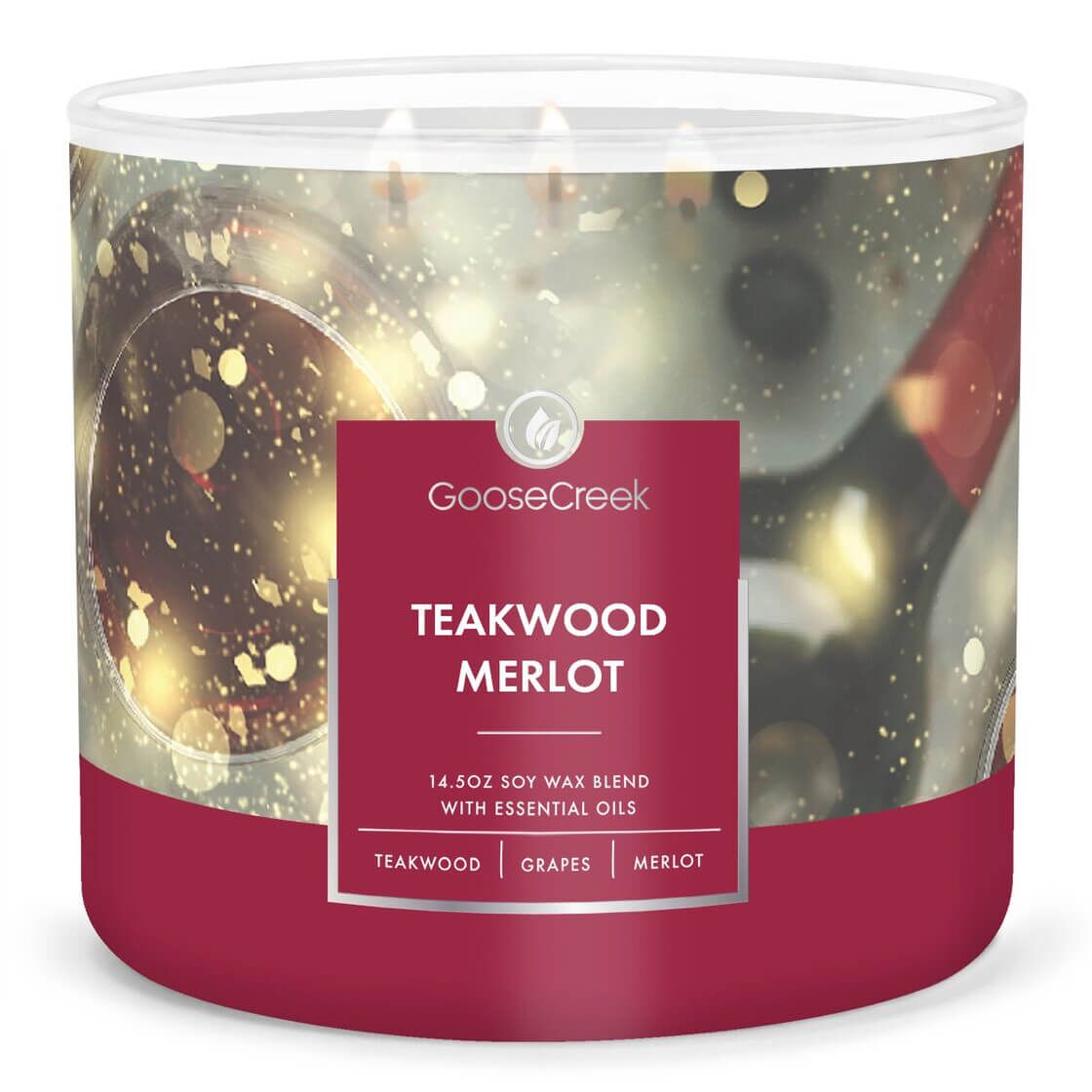 Teakwood Merlot 411g (3-Docht)