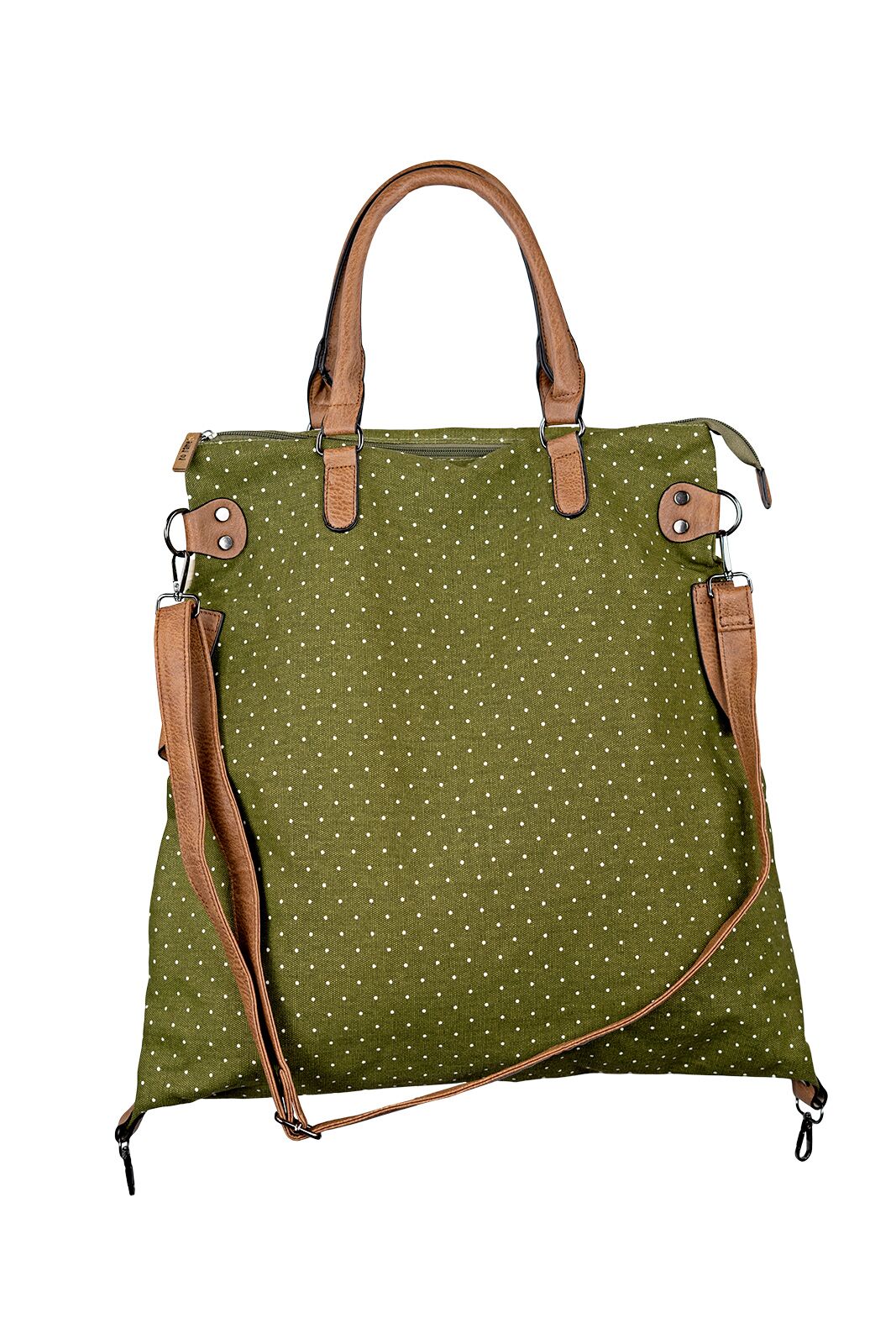 60610029-315_ID_25042 Shopping Bag Pünktchen oliv