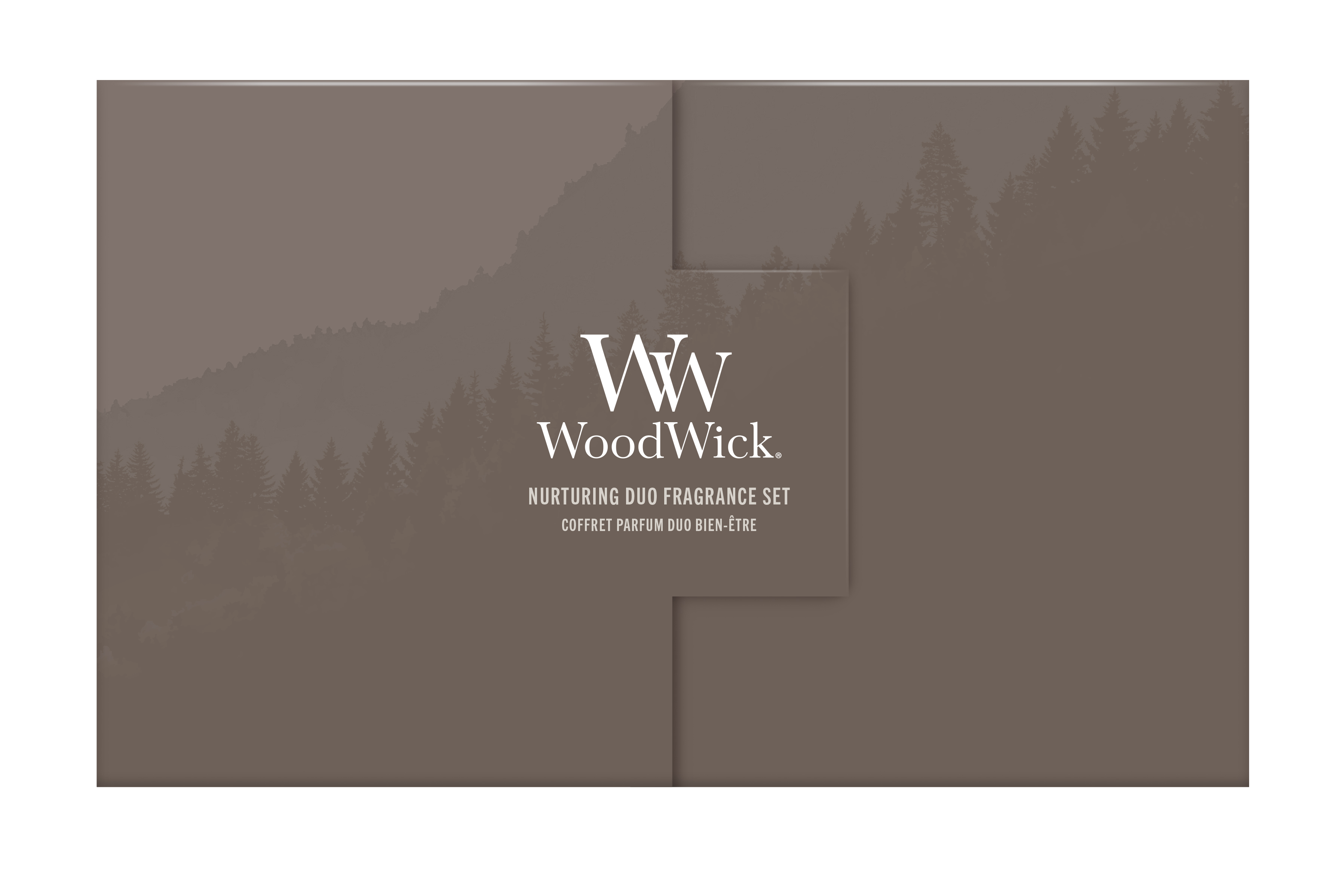 Medium Jar Geschenkset - Fireside + Cashmere 2x275g wood wick, duo fragrance set, coffret parfum, nurturing, brown forest