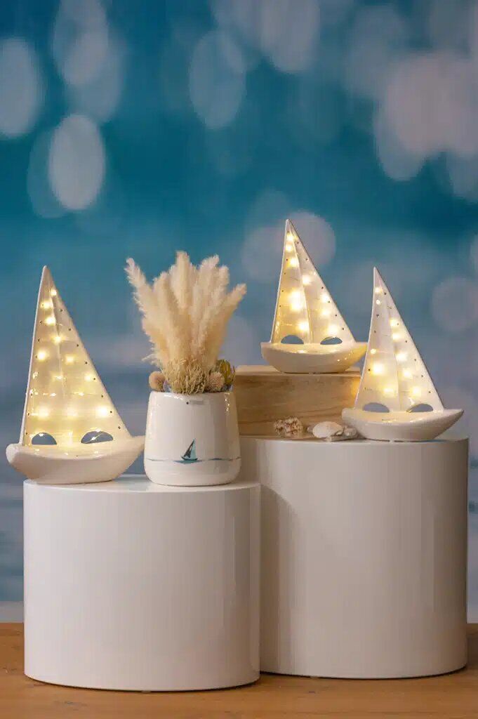 Boot Andiamo LED cremeweiß 30cm