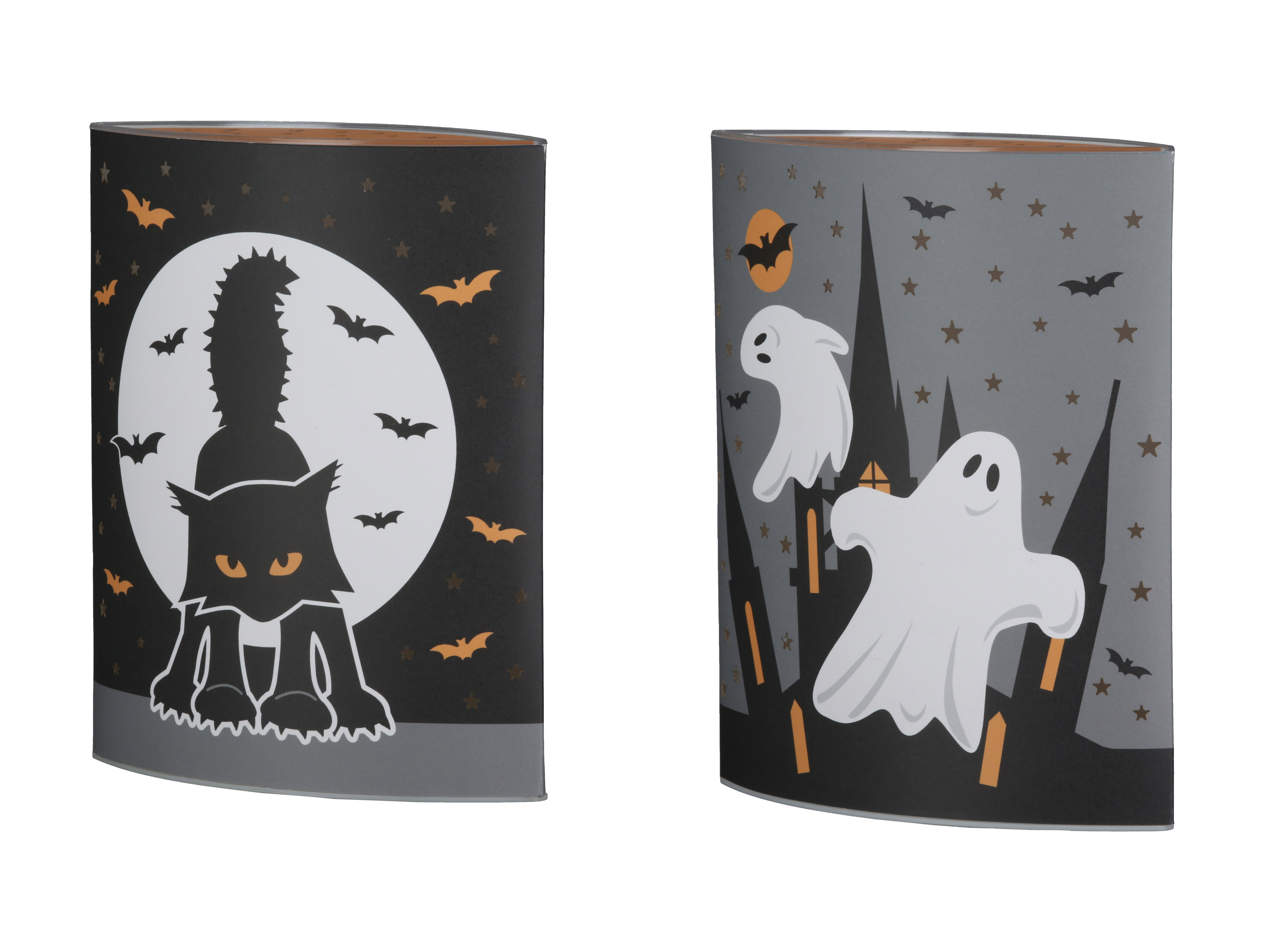 Katze, Mond, Fledermaus, Kissen, Halloween