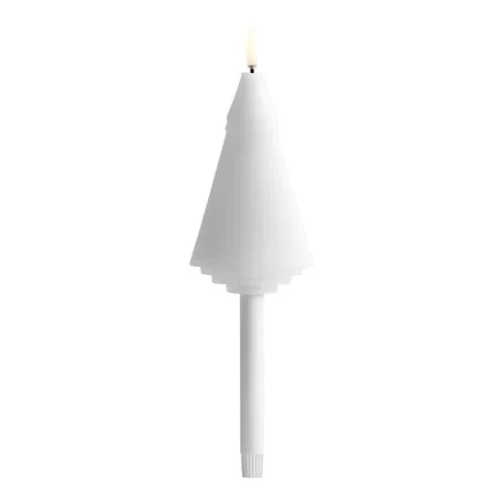 LED mini taper tree candle Nordic white 1,3x25cm Kerzen, LED-Kerze, Weihnachtskerze, Teelicht, Kunststoffkerze