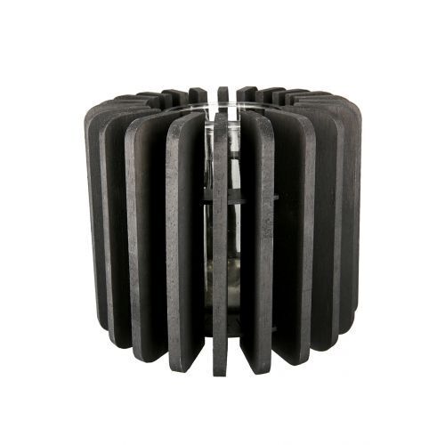 Windlicht Venta Holz schwarz 18cm Windlicht Venta Holz schwarz 18cm