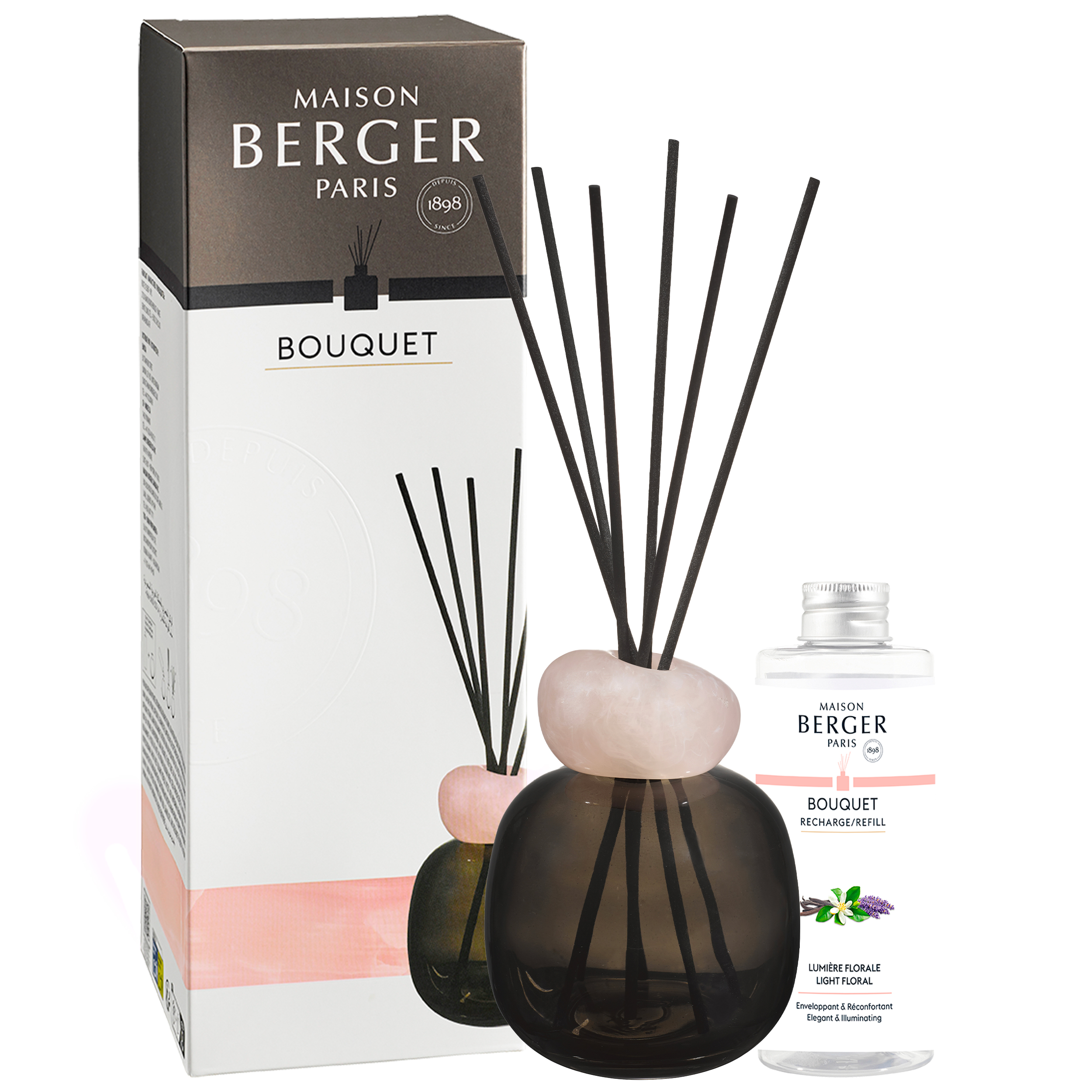 Mineral Rosa Florale Harmonie - Lumière Florale Raumduft Diffuser