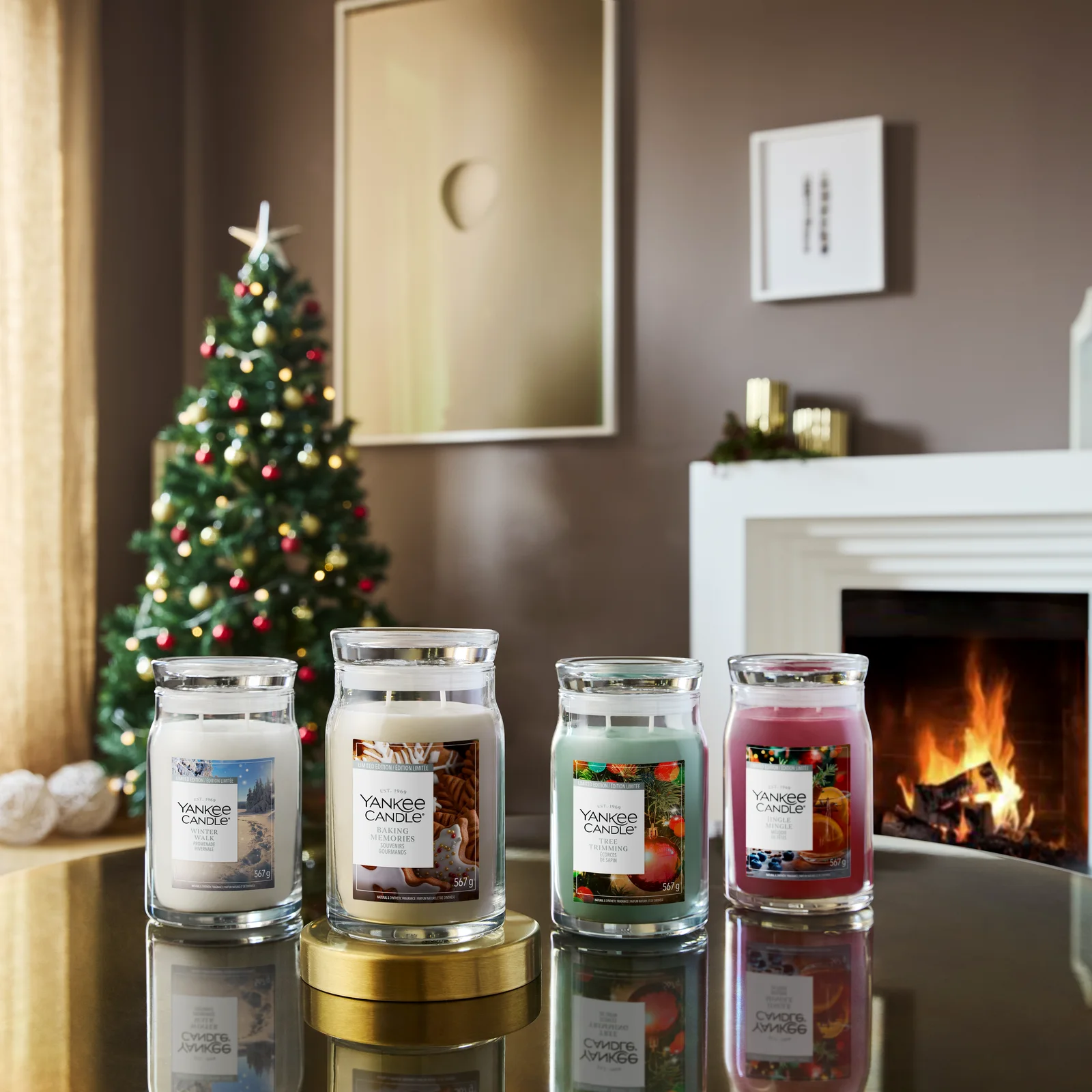kerze, duftkerze, glasbehälter, weihnachtsdekoration, zimmerduft