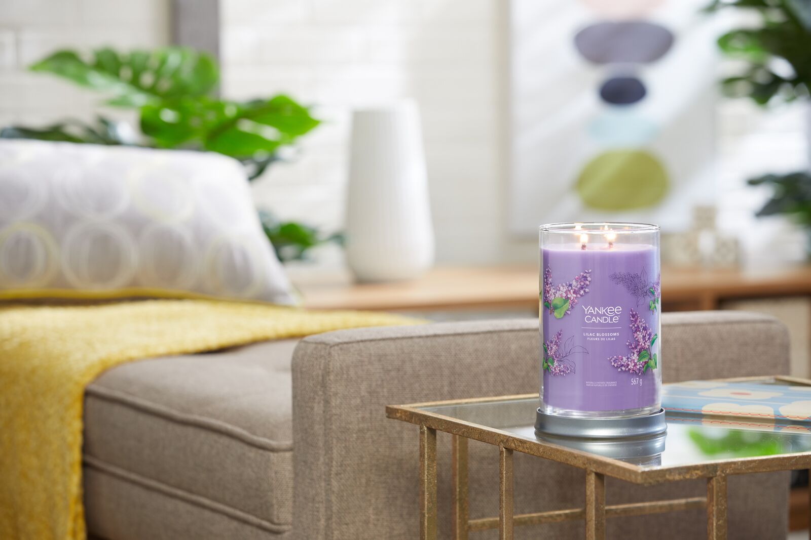 Lilac Blossoms Signature Large Tumbler 567g 2-Docht