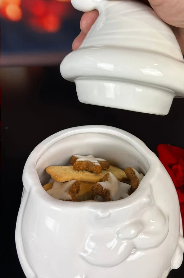 Gebäckdose Santa Tonio 23cm cremeweiß