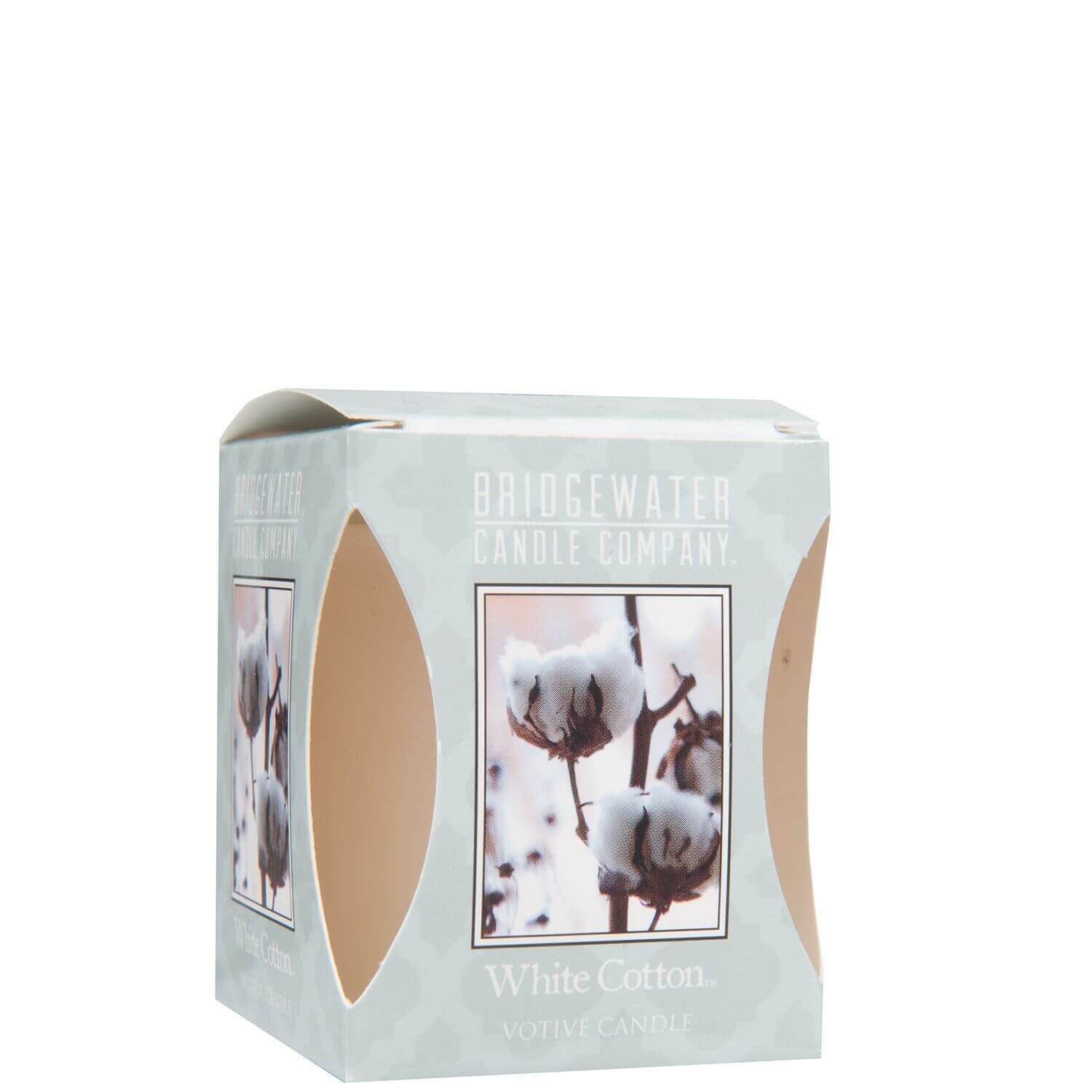 BW_WhiteCotton_VotiveBox_2 White Cotton 56g - Bridgewater Candle