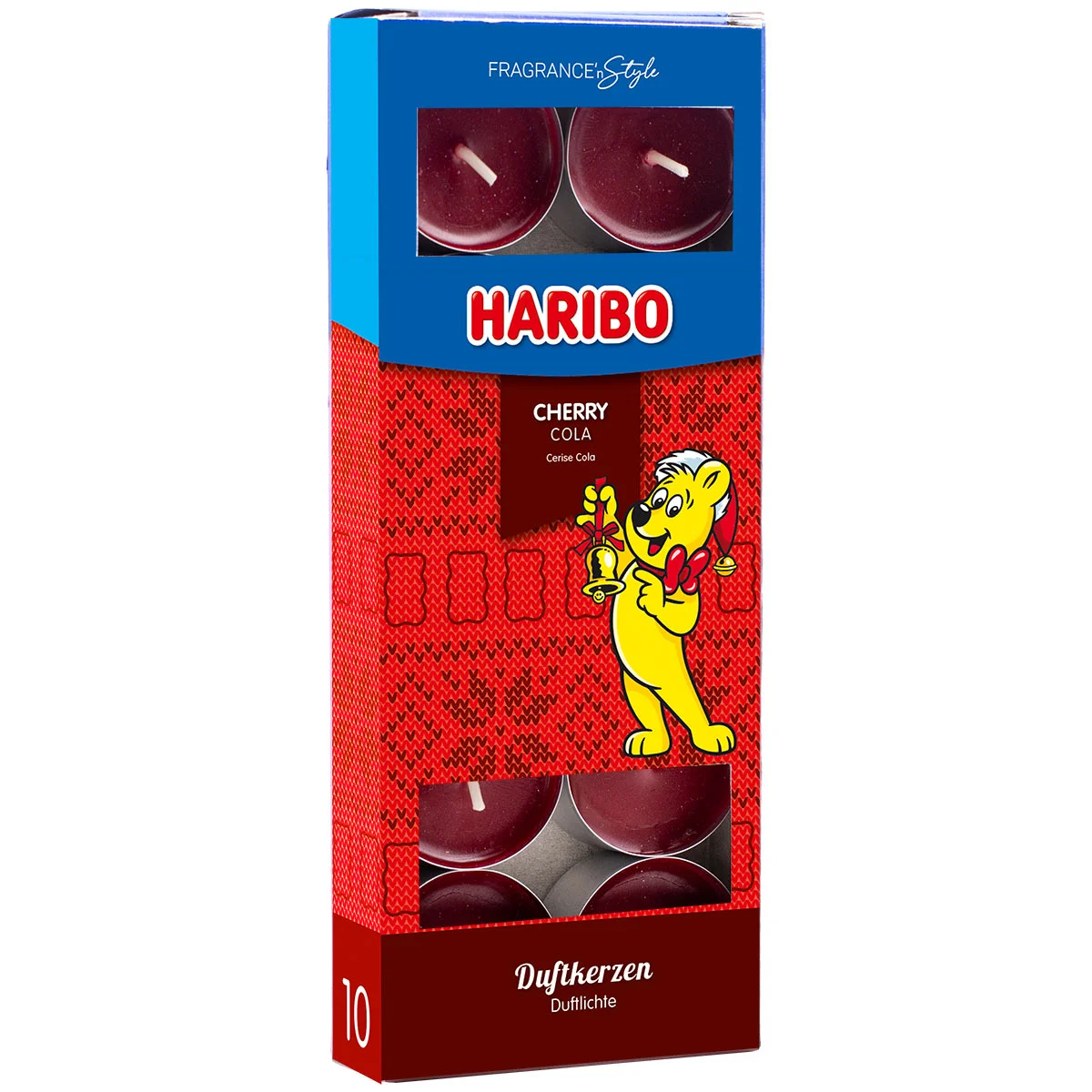 Cherry Cola Haribo™ Teelichter 10 Stück Winterdesign Cherry Cola Haribo™ Teelichter 10 Stück Winterdesign