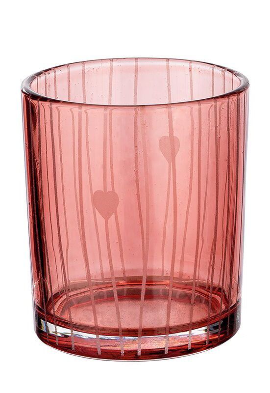 27235_1_3rot Windlicht Lines 8cm rot