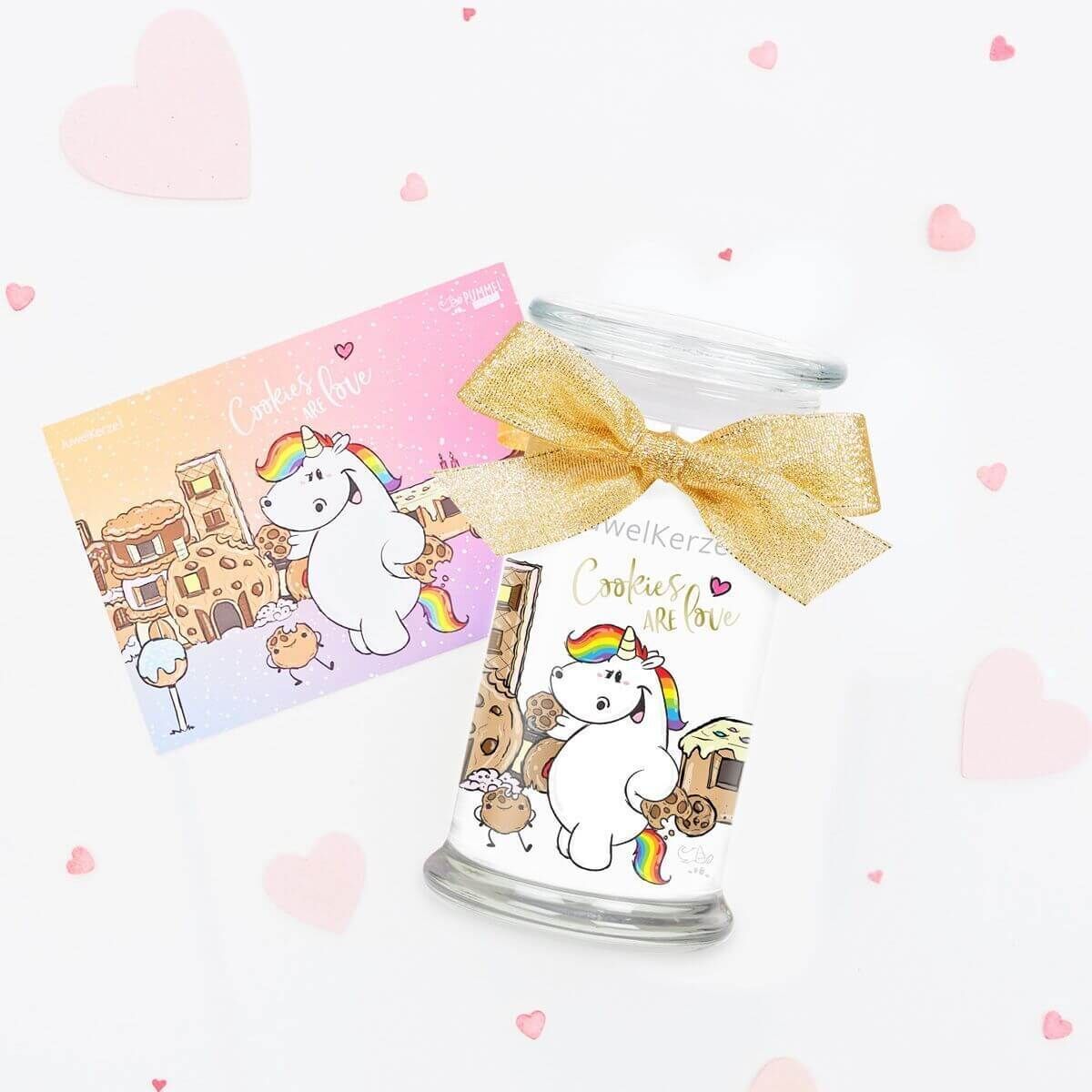 Duftkerze-mit-Charm-Armband-pummeleinhorn-juwelkerze-2 Pummeleinhorn Cookies are Love (Armband) 380g