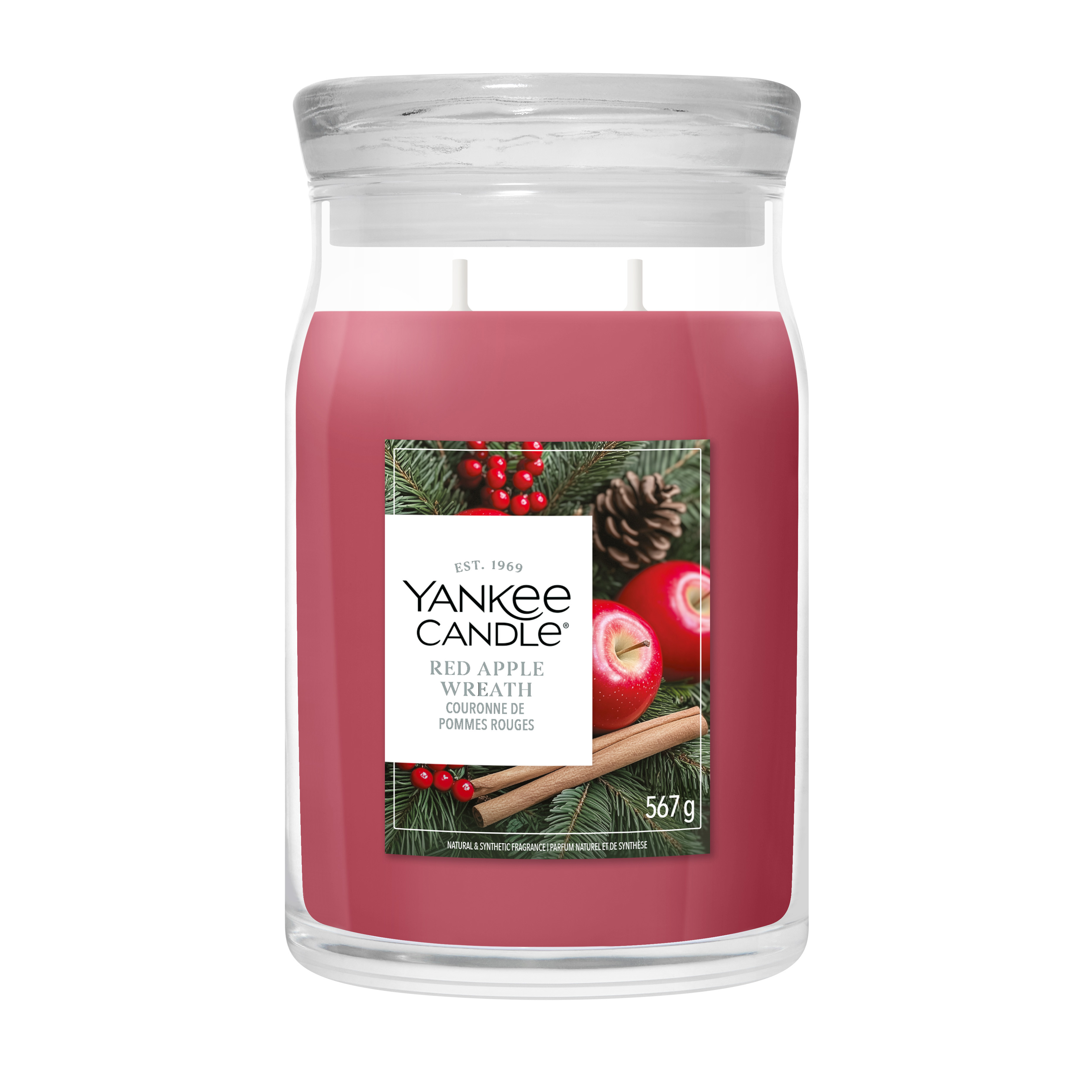 Red Apple Wreath Signature Jar 567g 2-Docht Red Apple Wreath Signature Jar 567g 2-Docht