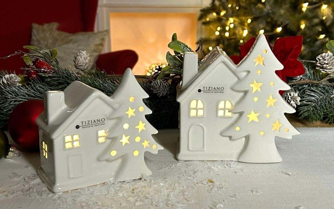 Lichthaus Civorio XMAS 11cm LED cremeweiß Weihnachten, Weihnachtsdekorationen, Festival, Weihnachtsbaum