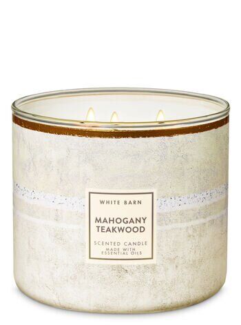 Mahogany Teakwood 411g 3-Docht Kerze