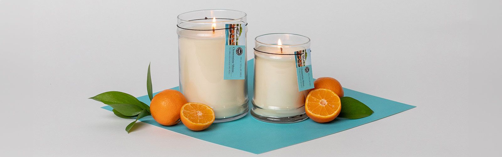 Bridgewater Candle, Duftkerze, Raumduft, Duftkerze im Glas, großes Glas, kleines Glas, Clementine Shine