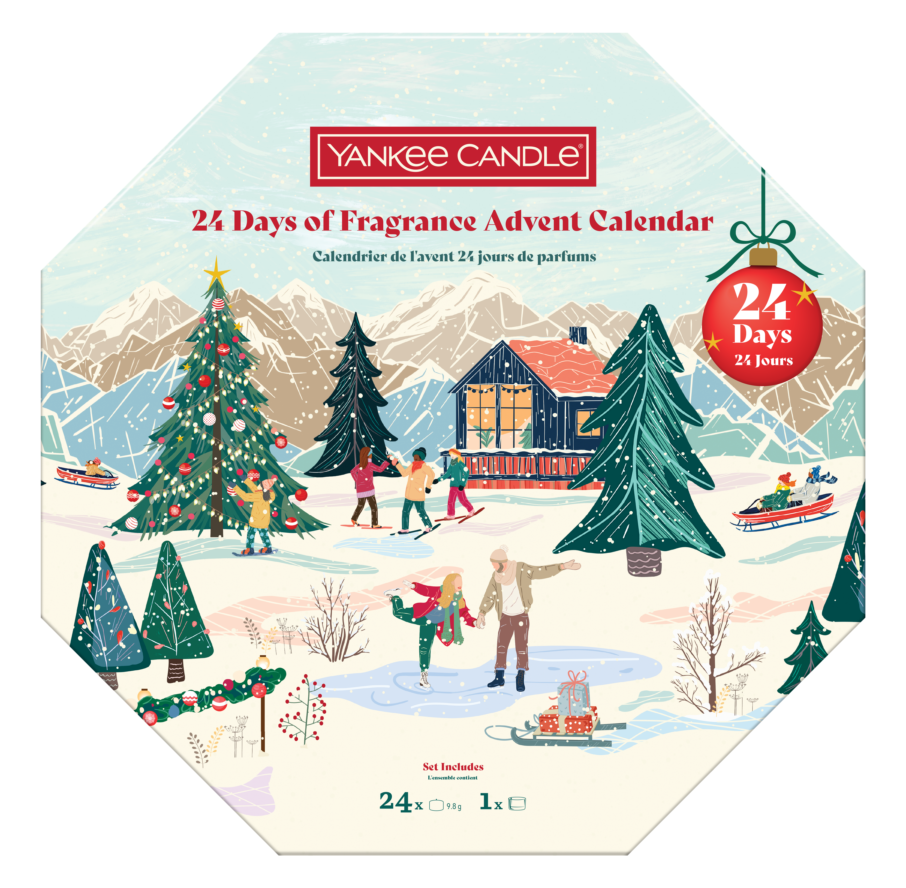 Adventskranz Weihnachten 24 Days of Fragrance (Adventskalender)