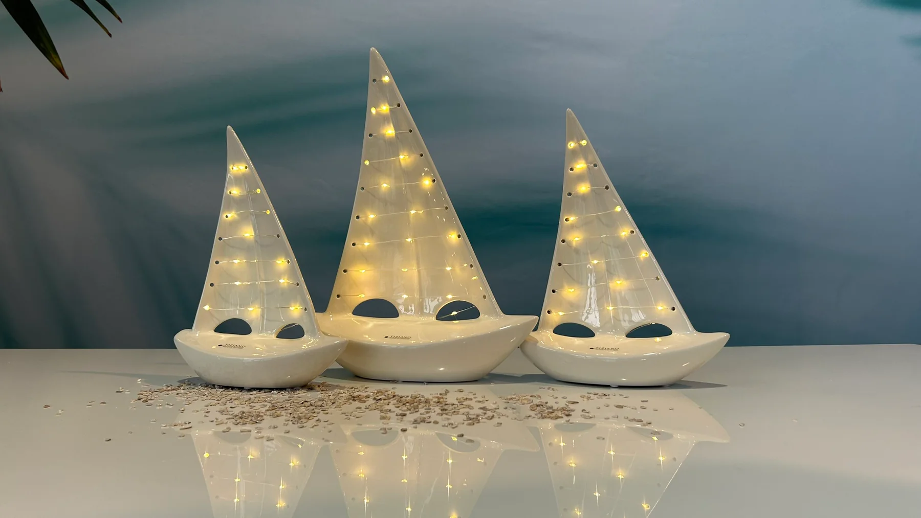 Boot Andiamo LED cremeweiß 30cm