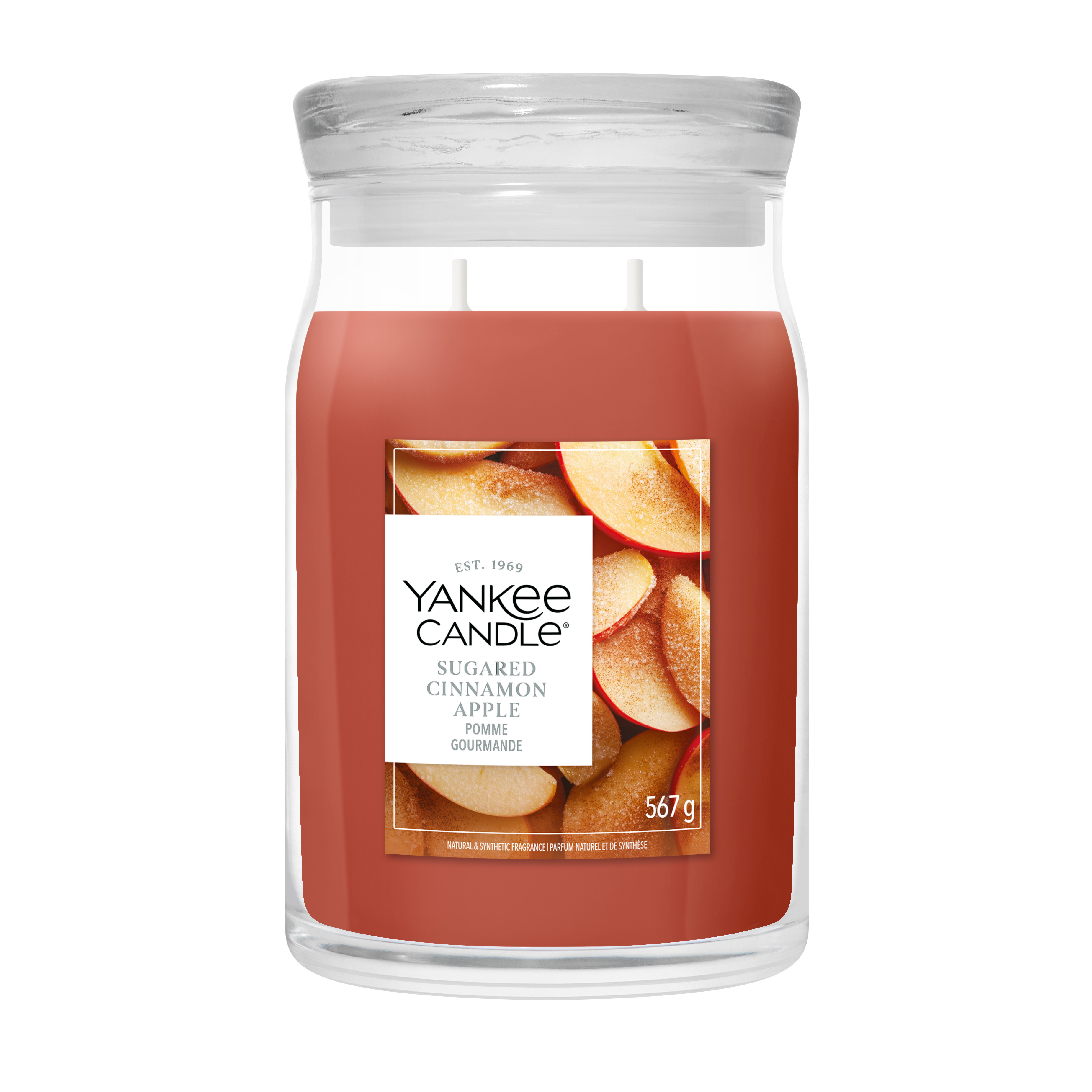 Sugared Cinnamon Apple Signature Large Jar 567g 2-Docht