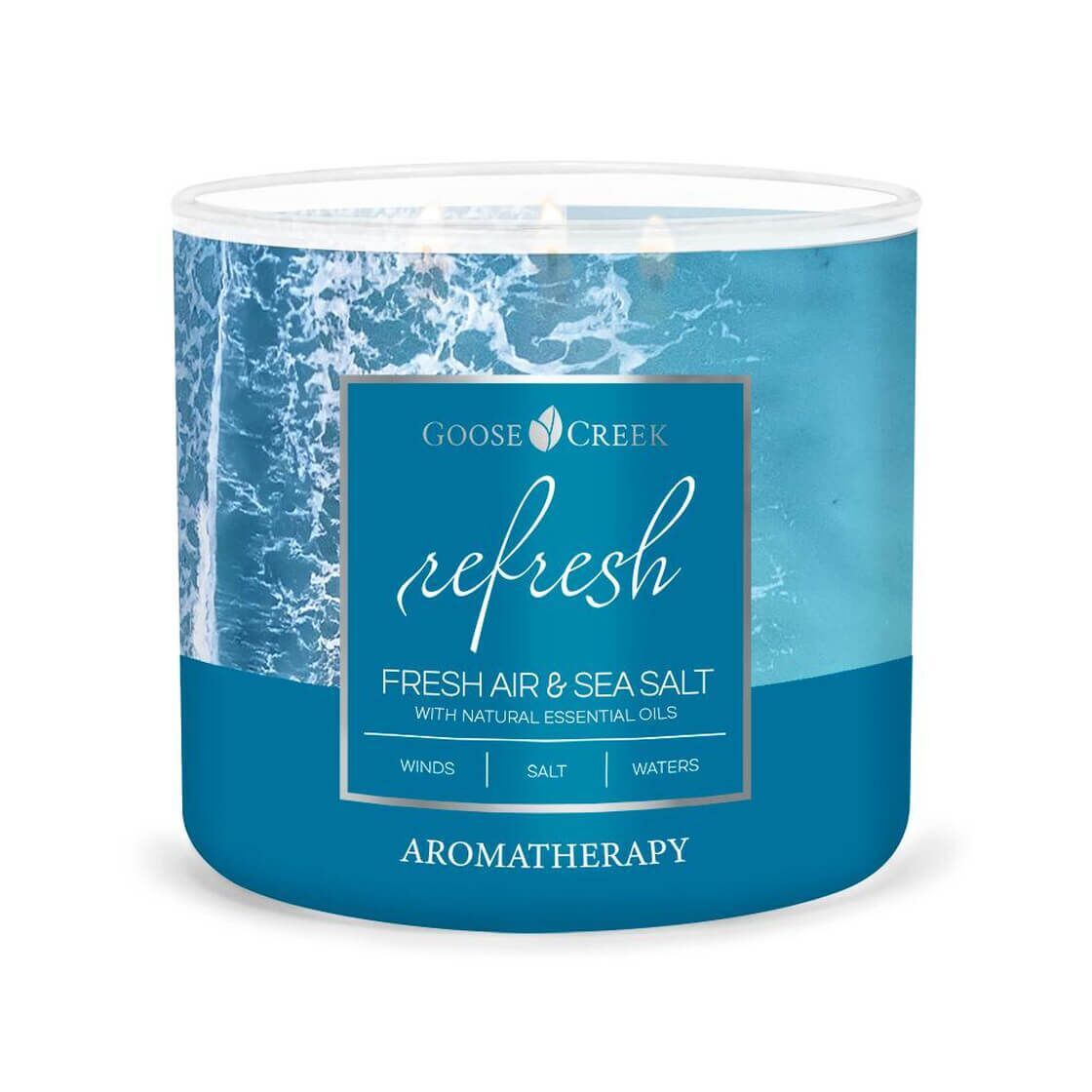 REFRESH Fresh Air & Sea Salt 411g (3-Docht)
