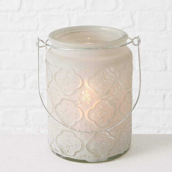 Windlicht Tunis 13cm beige