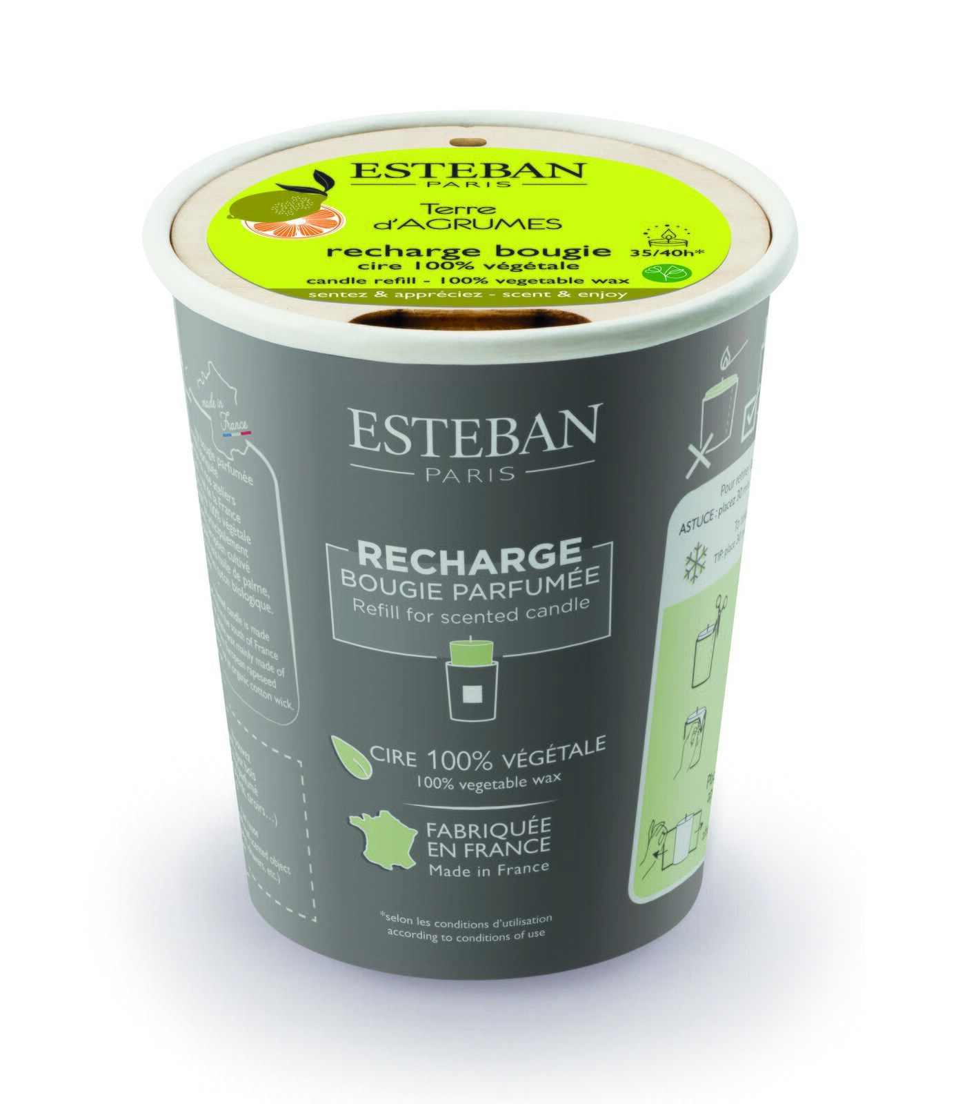 Land der Zitrusfrüchte Nachfüller für Duftkerze 170g