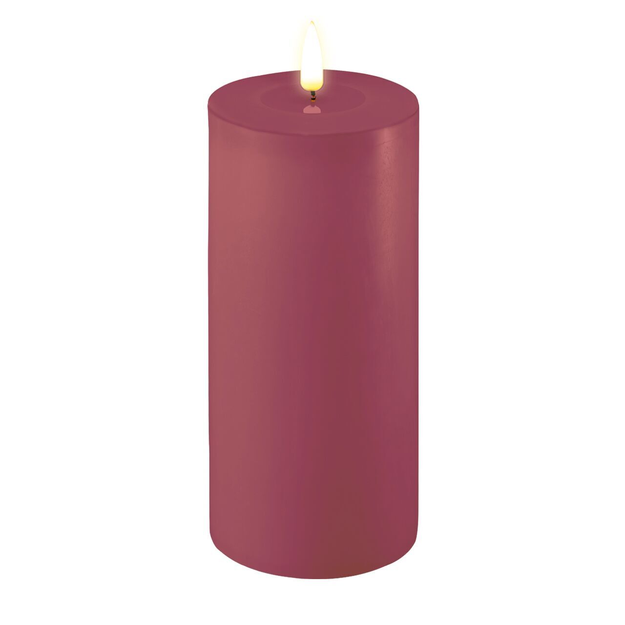 RF-0413 Stumpenkerze LED Magenta 10 x 20cm