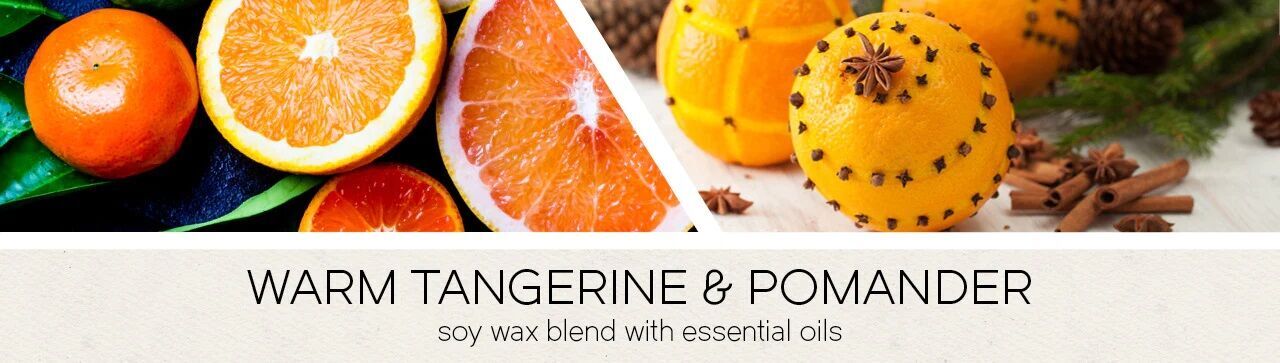Warm Tangerine & Pomander 411g (3-Docht)