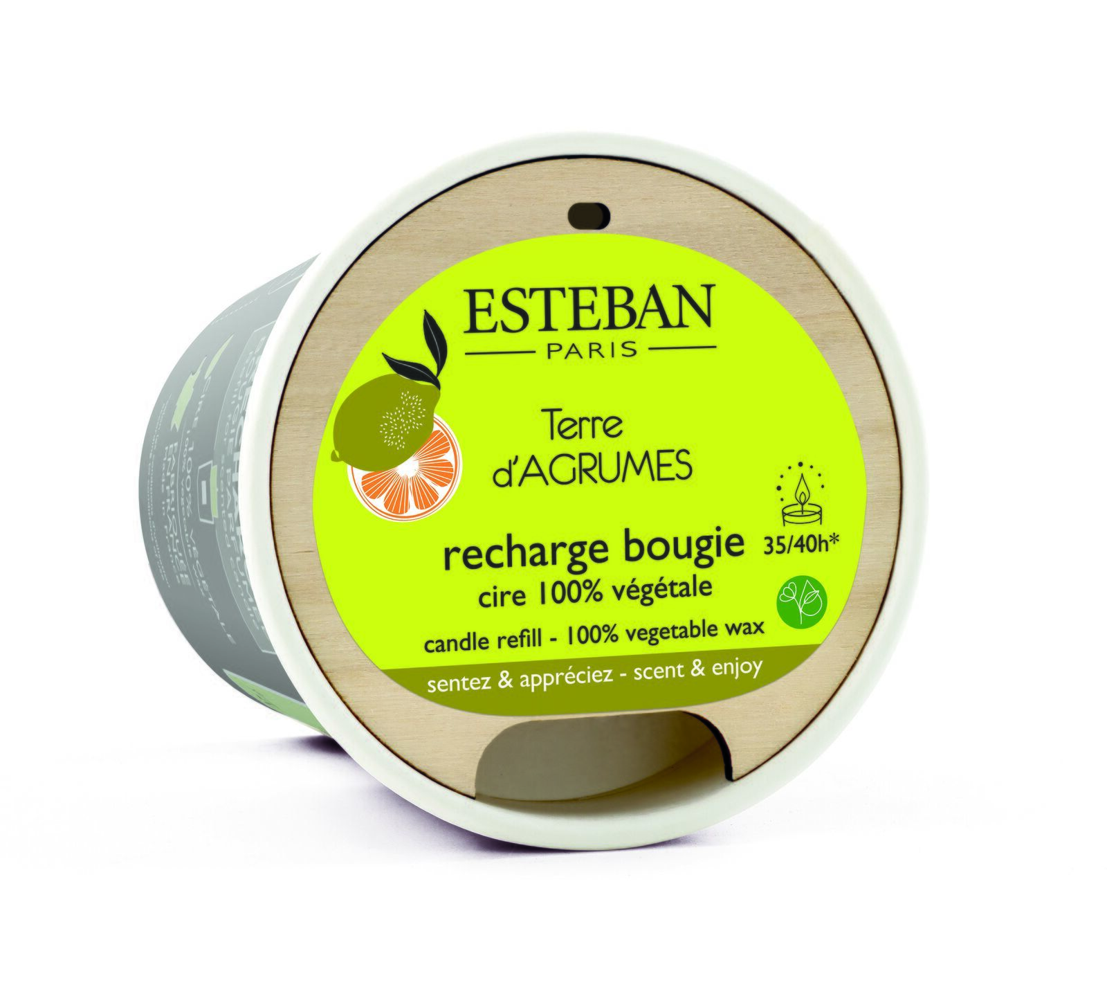 TEA-010_2 Land der Zitrusfrüchte Nachfüller für Duftkerze 170g