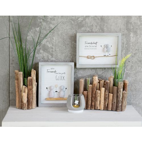 Steinbild Freundschaft Variante 1 Holz, Pflanze, Baum