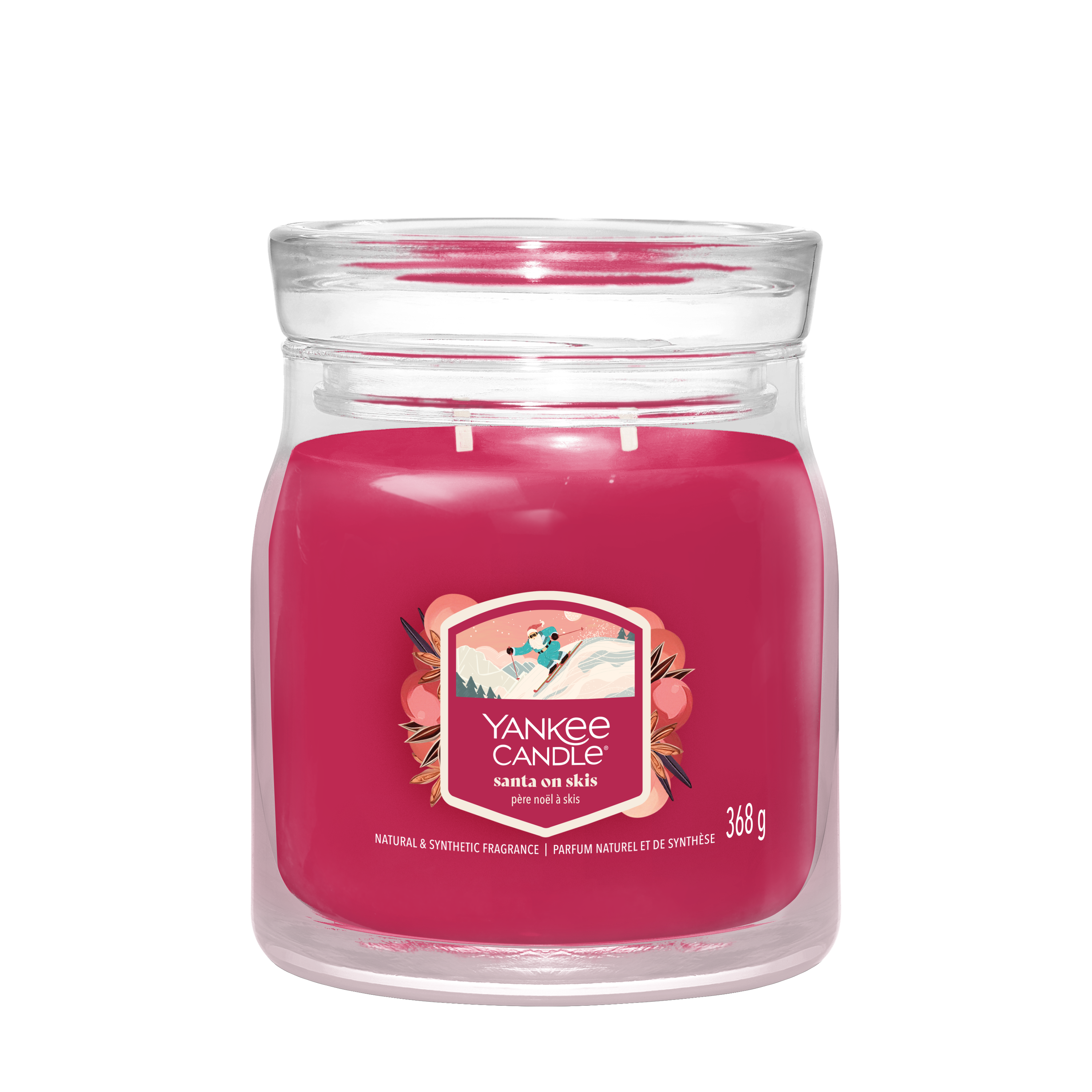 Santa on Skis Signature Medium Jar 368g 2-Docht