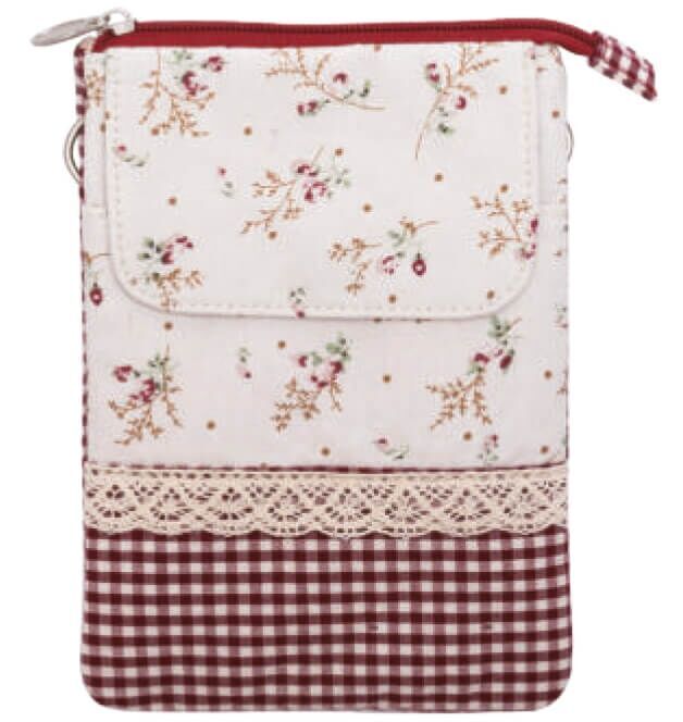 berry-white-266-097 Patchwork Handtasche Umhängetasche (Berry White 097)