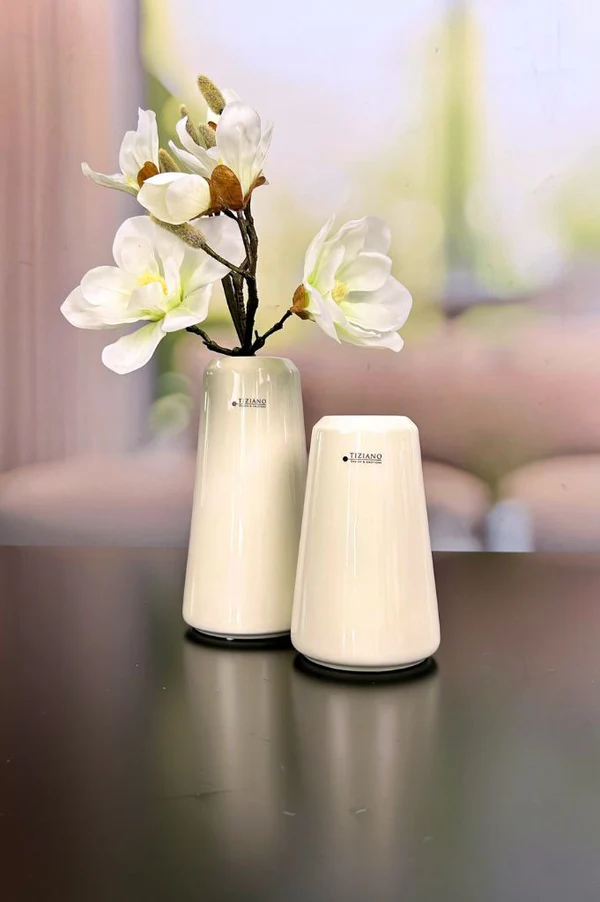 Vase Luminara 18cm cremeweiß
