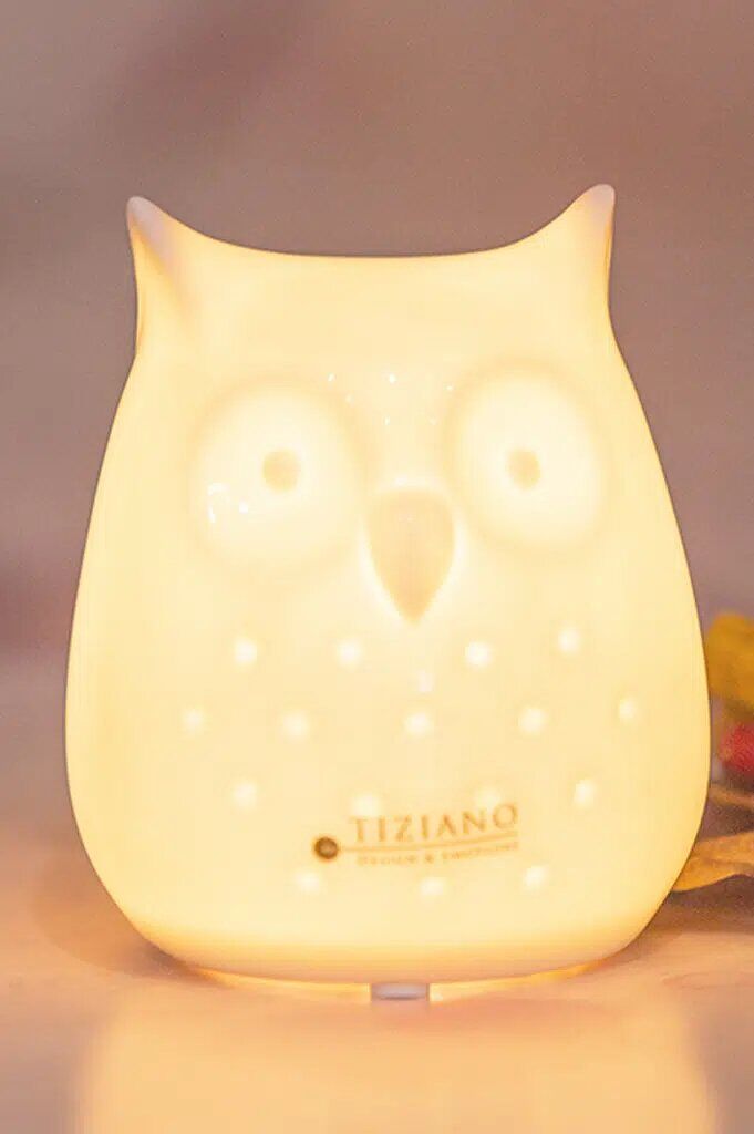 Arida-LED-creme-detail-hoch Eule Arida hoch LED 9cm cremeweiß