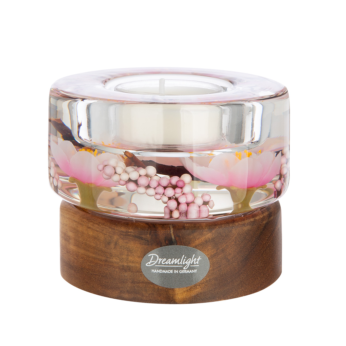 Dreamlight Teelichtleuchter Colum Smart - Hanamy auf Holzbasis Dreamlight Teelichtleuchter Colum Smart - Hanamy auf Holzbasis