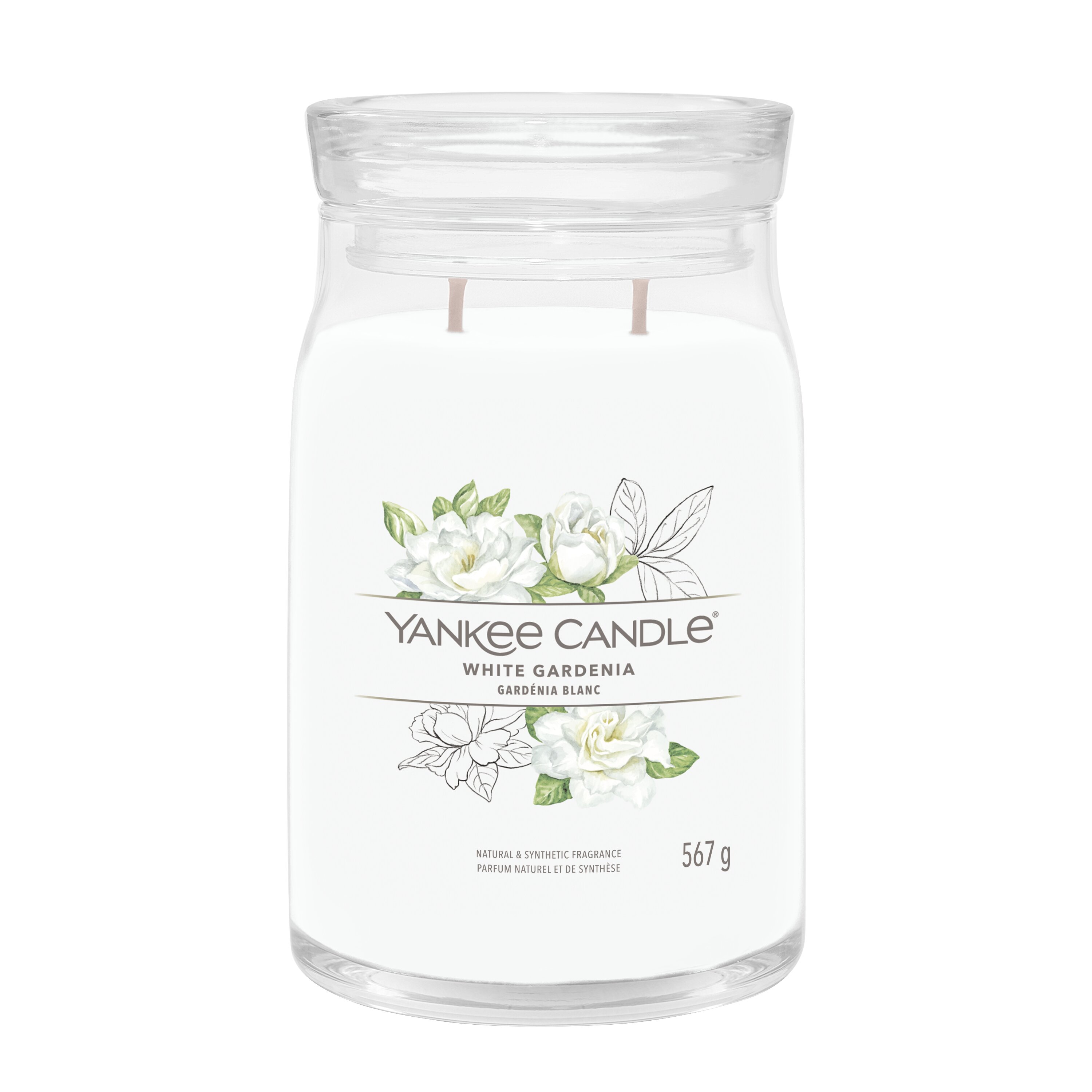 White Gardenia Signature Large Jar 567g 2-Docht