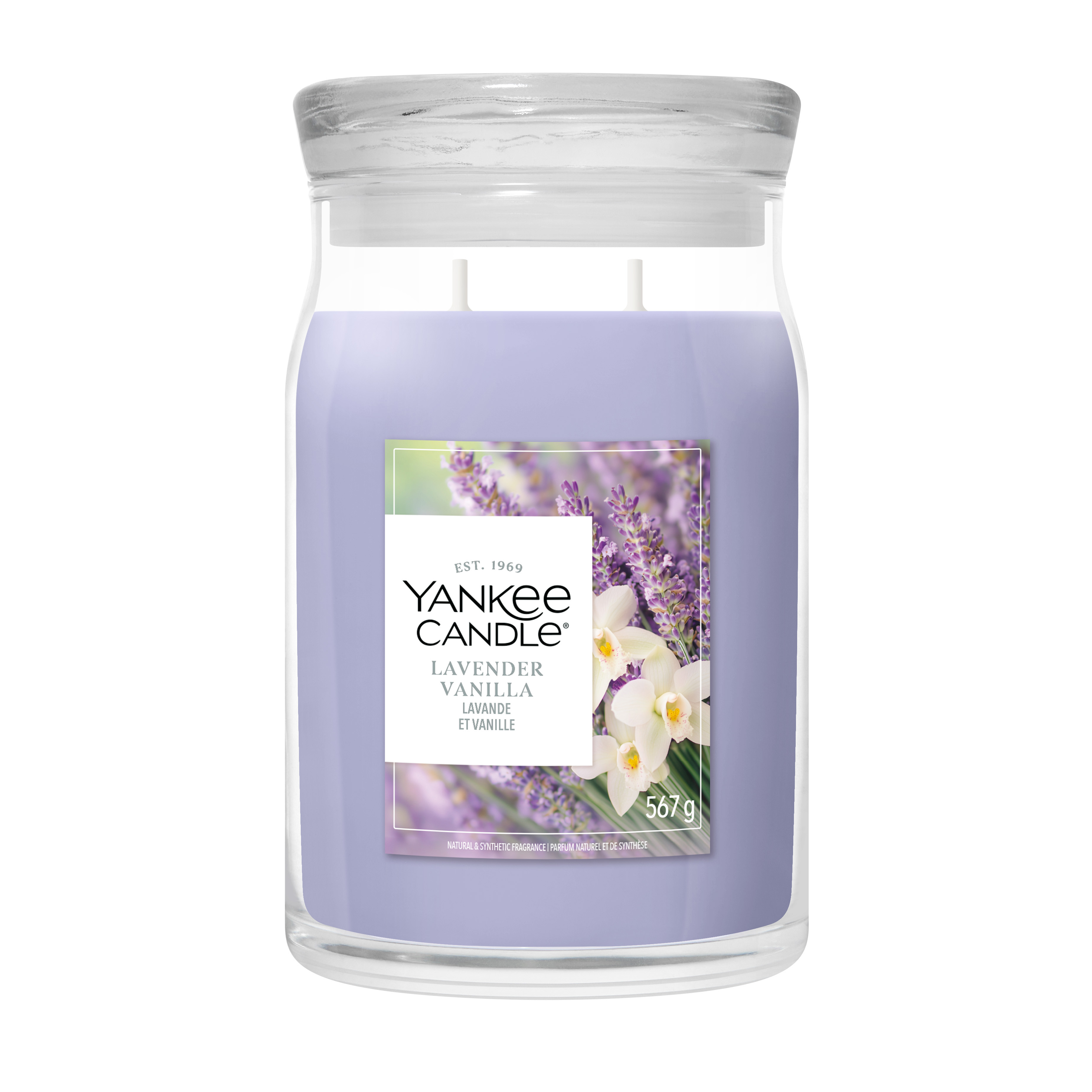 Lavender Vanilla Signature Large Jar 567g 2-Docht