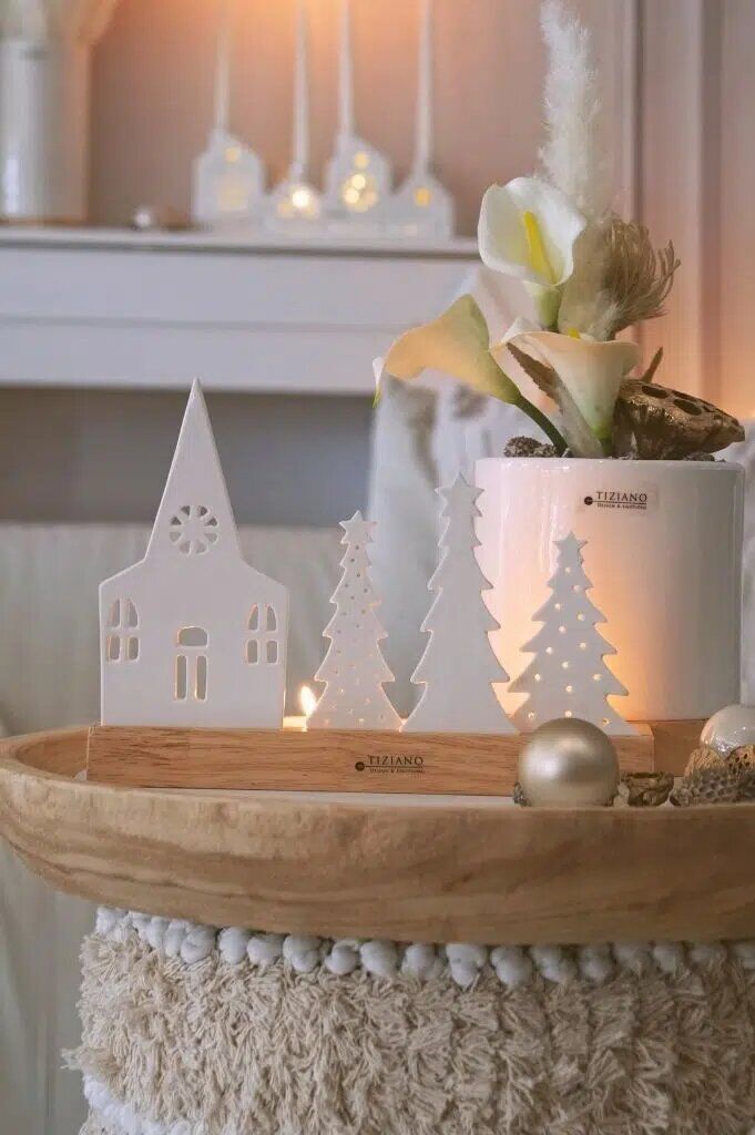 Advent Sandane 25cm cremeweiß