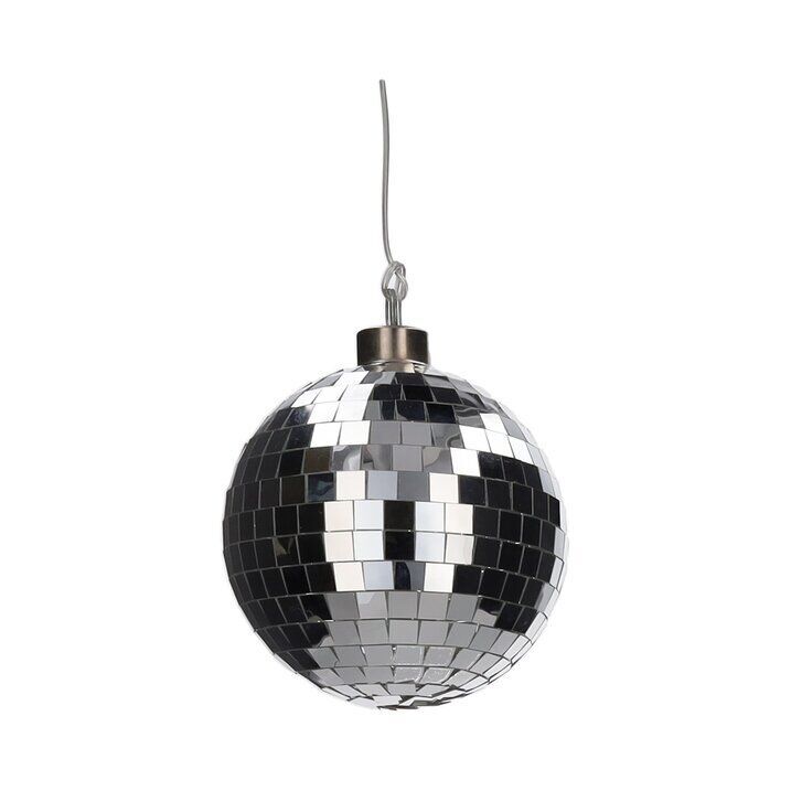 Disco LED Kugel 10cm silber Zubehor