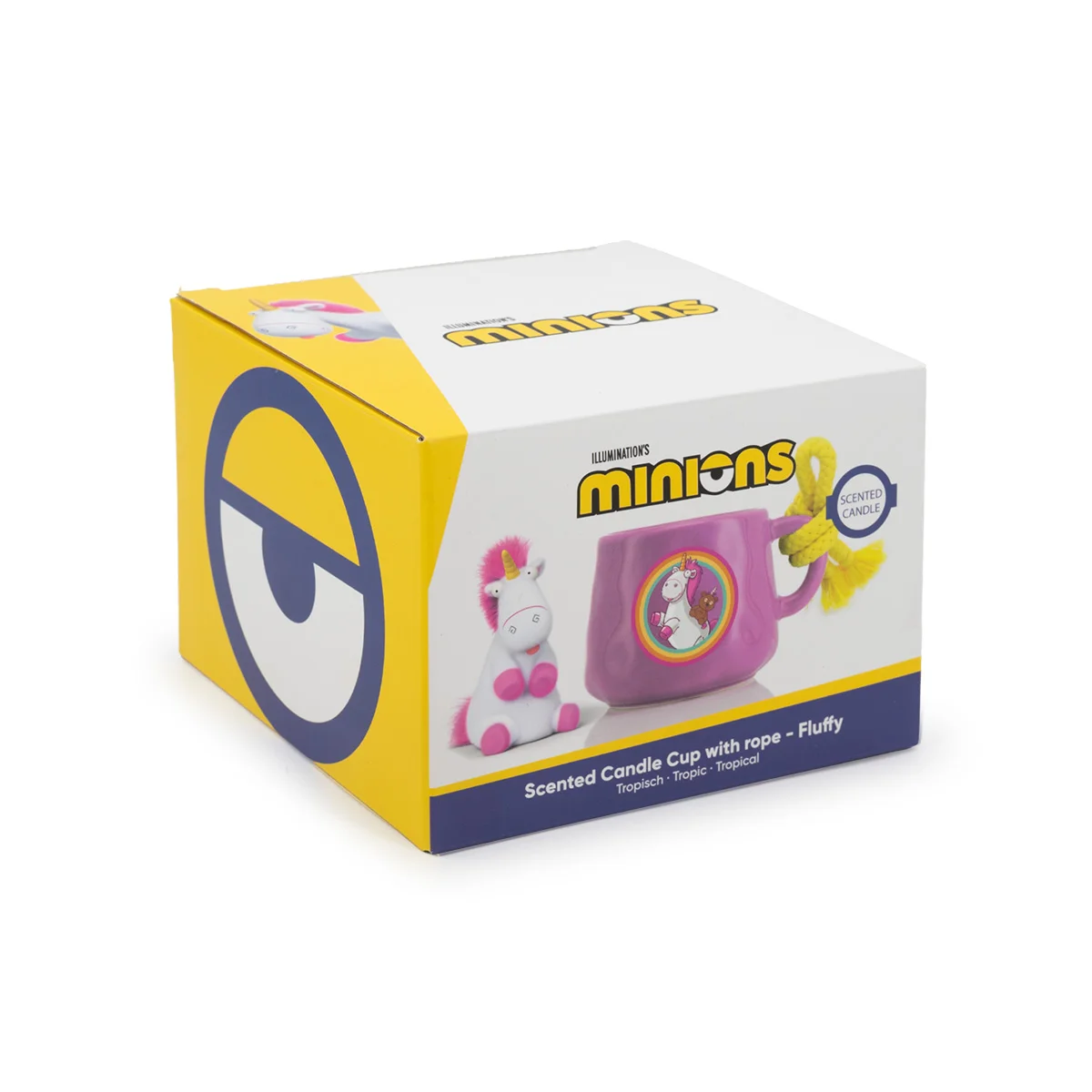 Fluffy - Minions™ Duftkerze 200g in Tasse mit Kordel