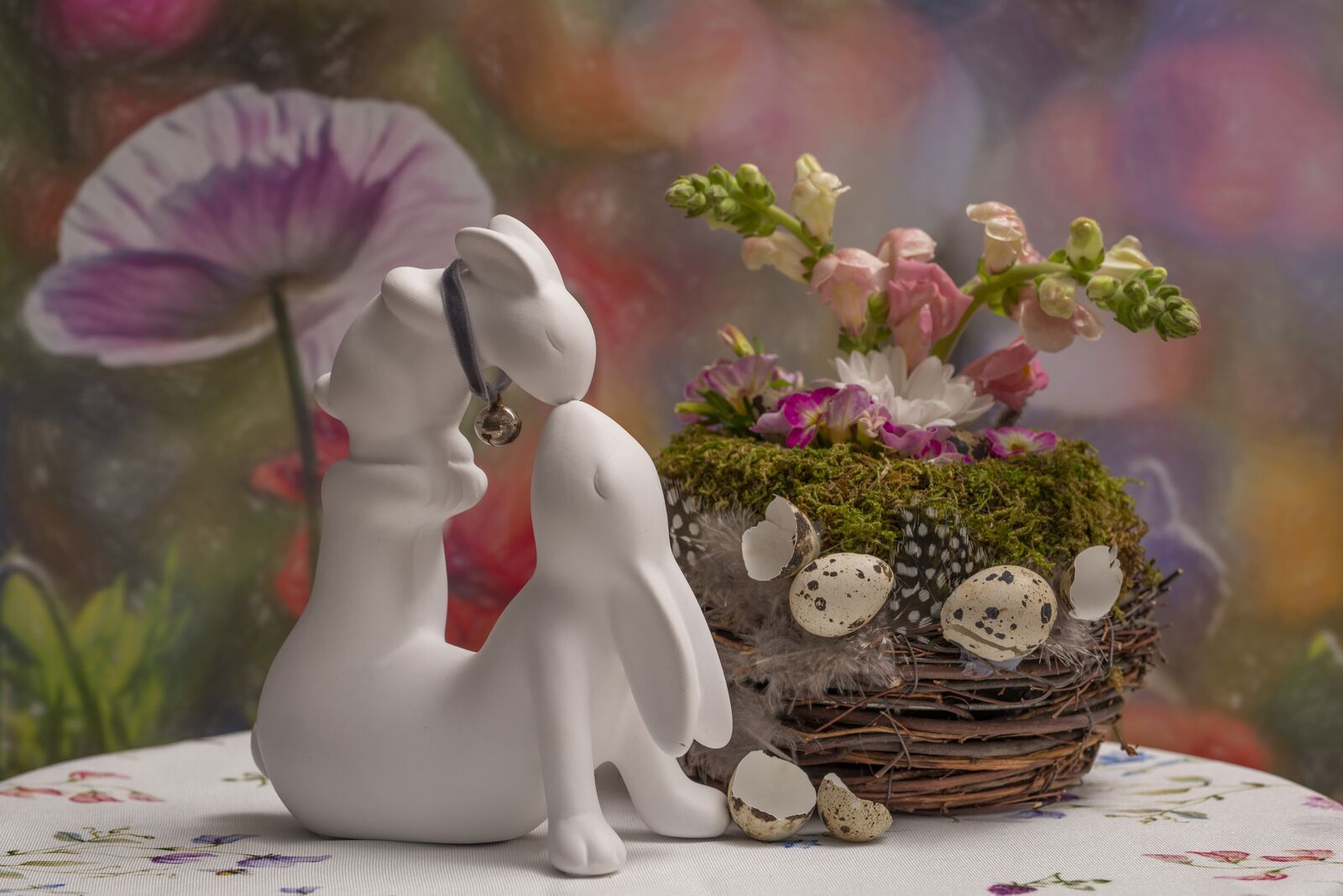 Hasenpaar Carli mit Glöckchen M