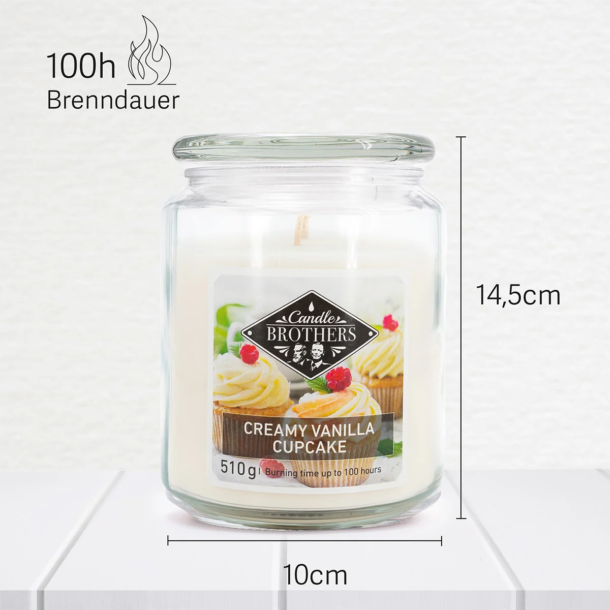 Creamy Vanilla Cupcake 510g Candle Brothers Duftkerze