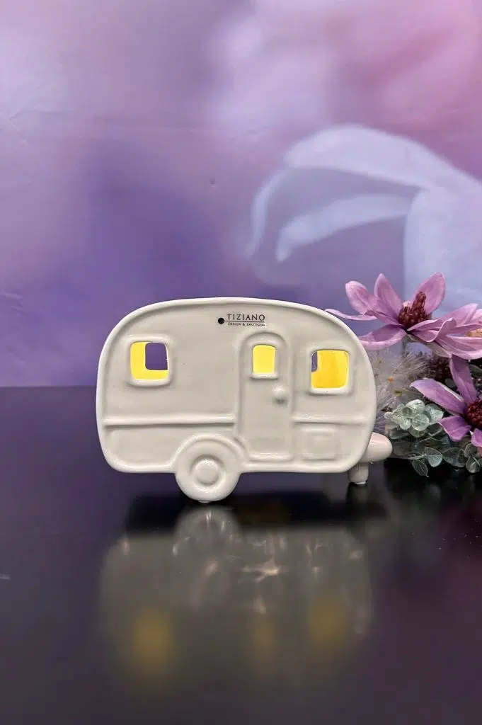 Deko LED Wohnwagen Caso 19cm