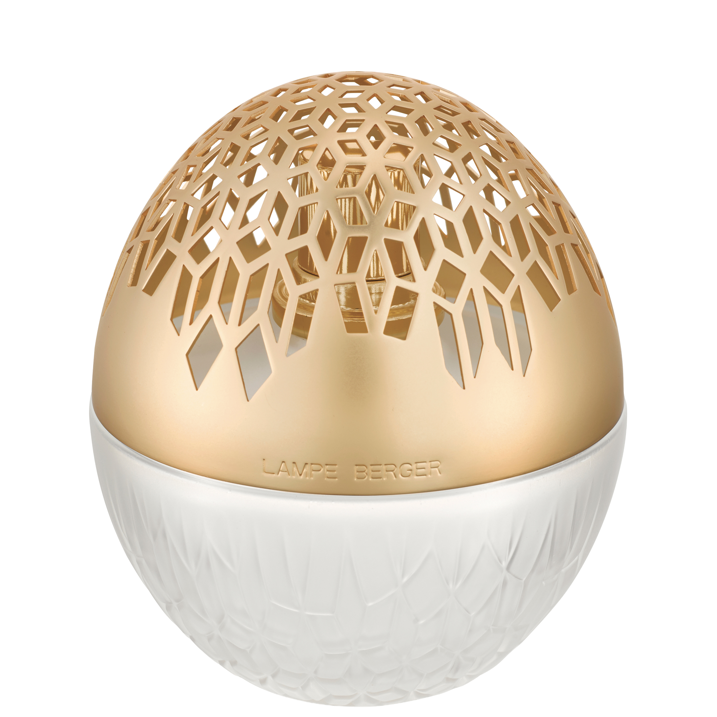 Lichtidee, Lampe, Schale, Metallgitter, Weiß/gold
