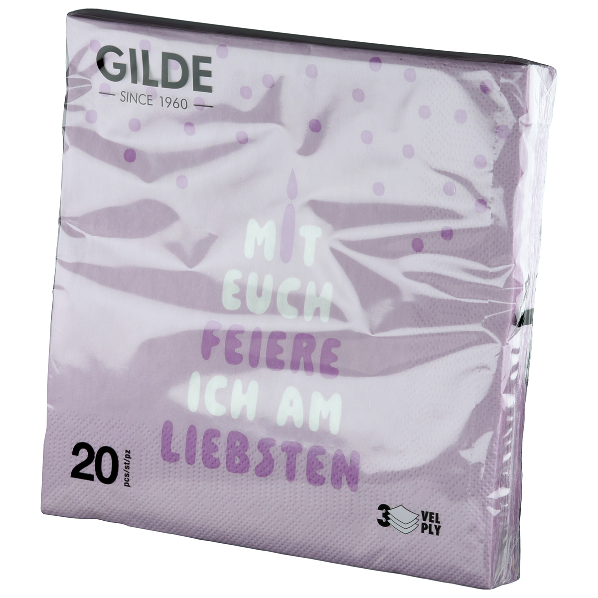 Serviette Party lila